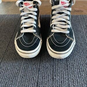 Vans Kids Black and White Sneakers
